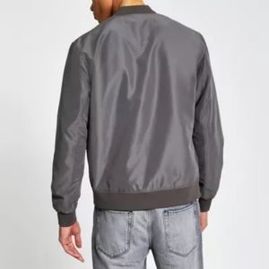 River Island gray bomber jacket